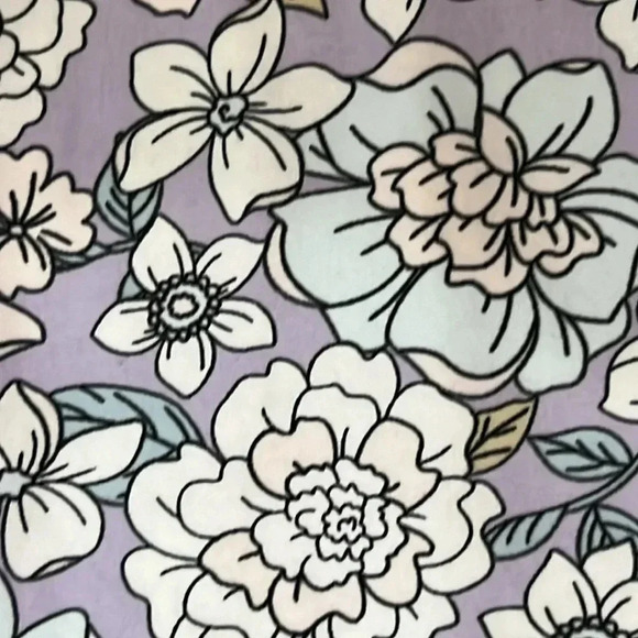 No Boundaries White and Purple Faux wrap Flutter Sleeve Knee-Length Sundress xxl - Picture 9 of 14